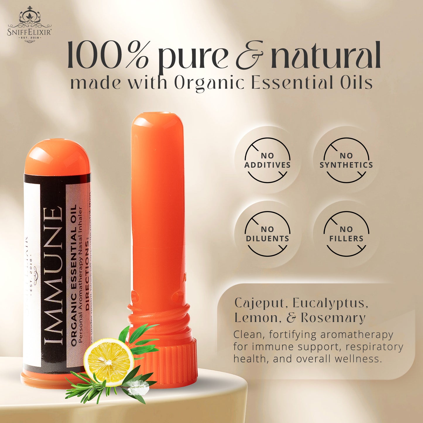 Immune Aromatherapy Inhaler Nasal Stick