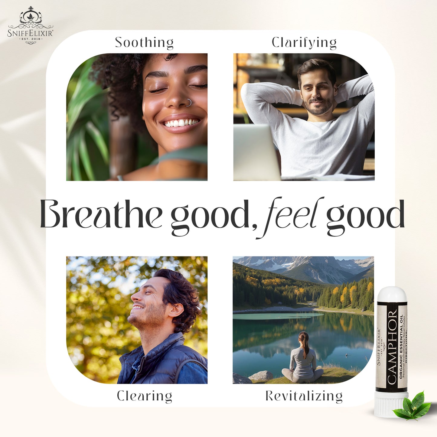 Camphor Aromatherapy Inhaler Nasal Stick