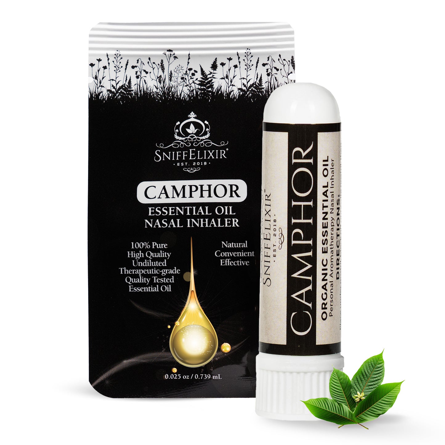 Camphor Aromatherapy Inhaler Nasal Stick