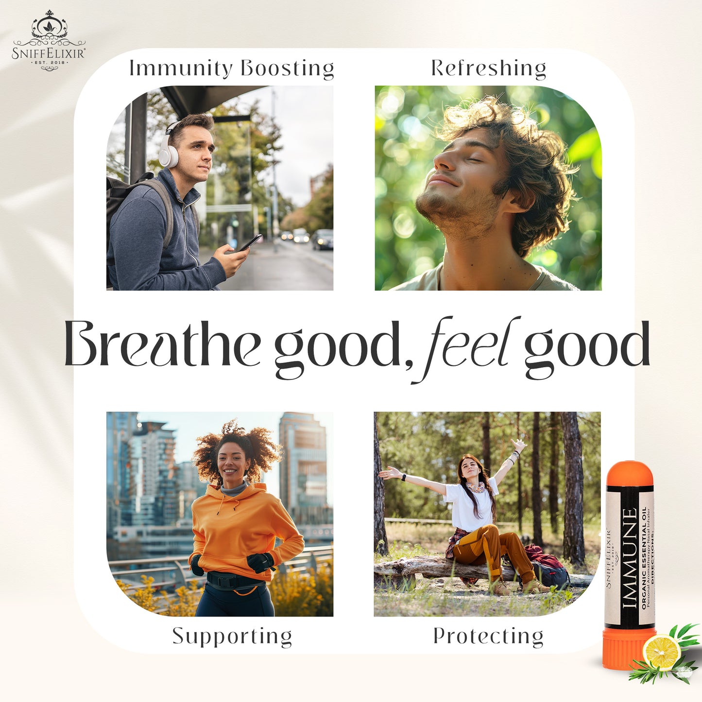 Immune Aromatherapy Inhaler Nasal Stick