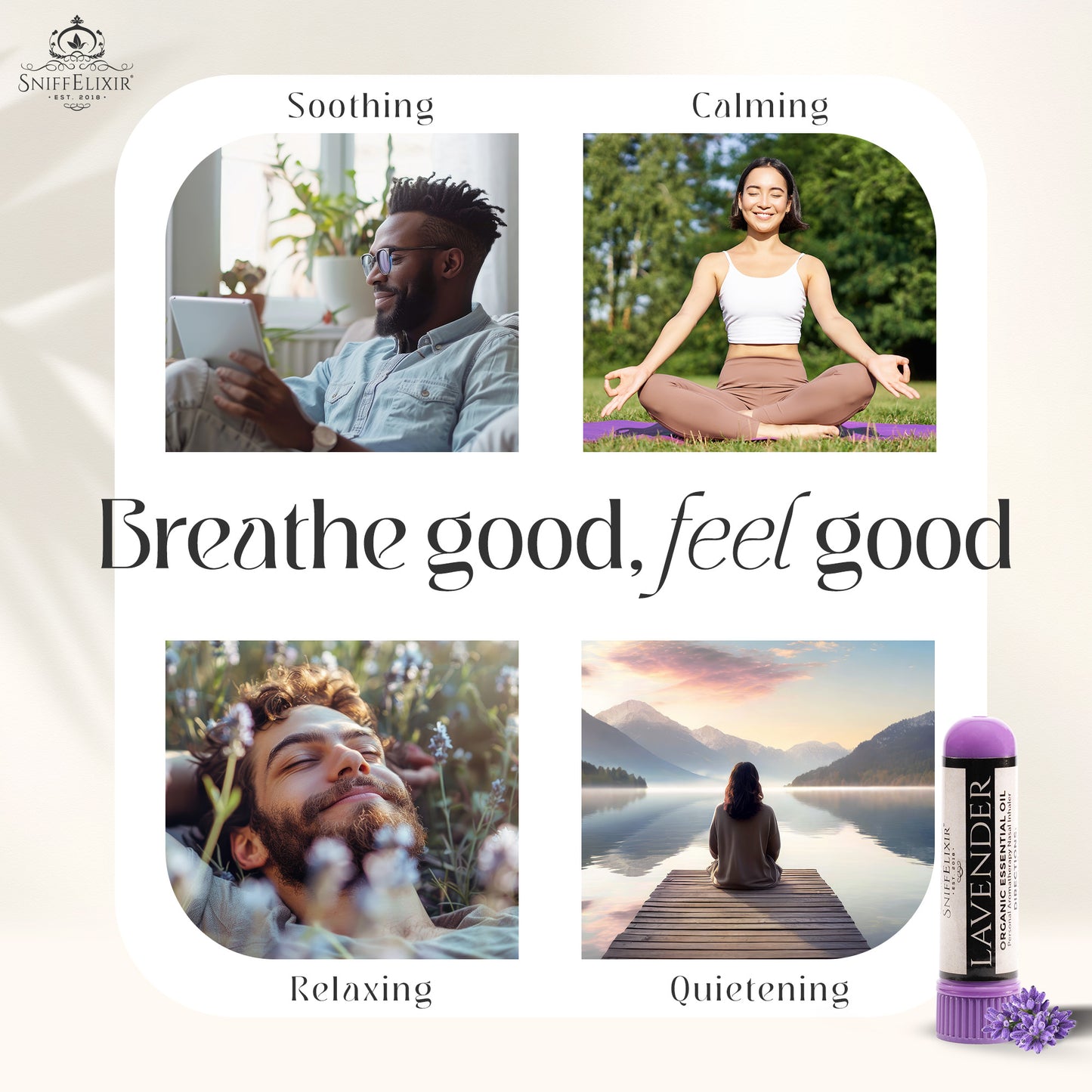 Lavender Aromatherapy Inhaler Nasal Stick