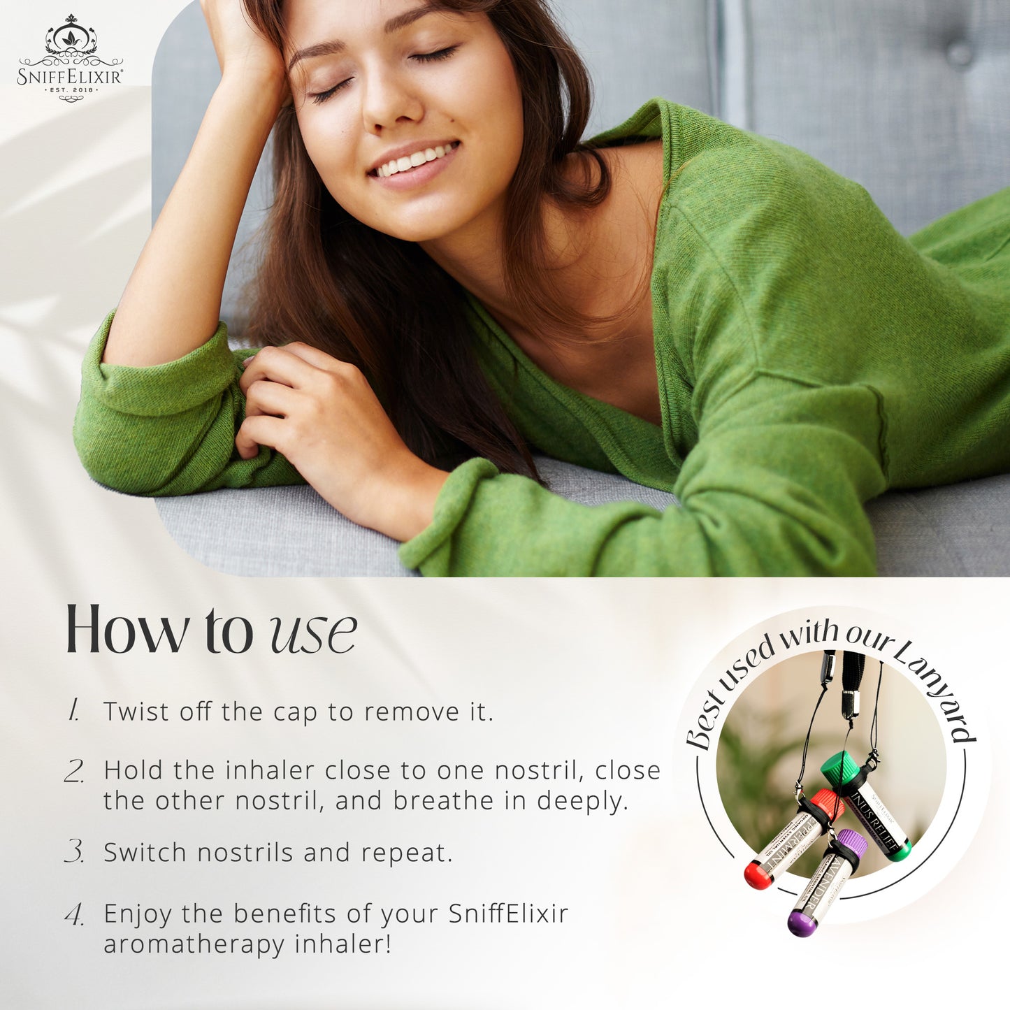 Lavender Aromatherapy Inhaler Nasal Stick
