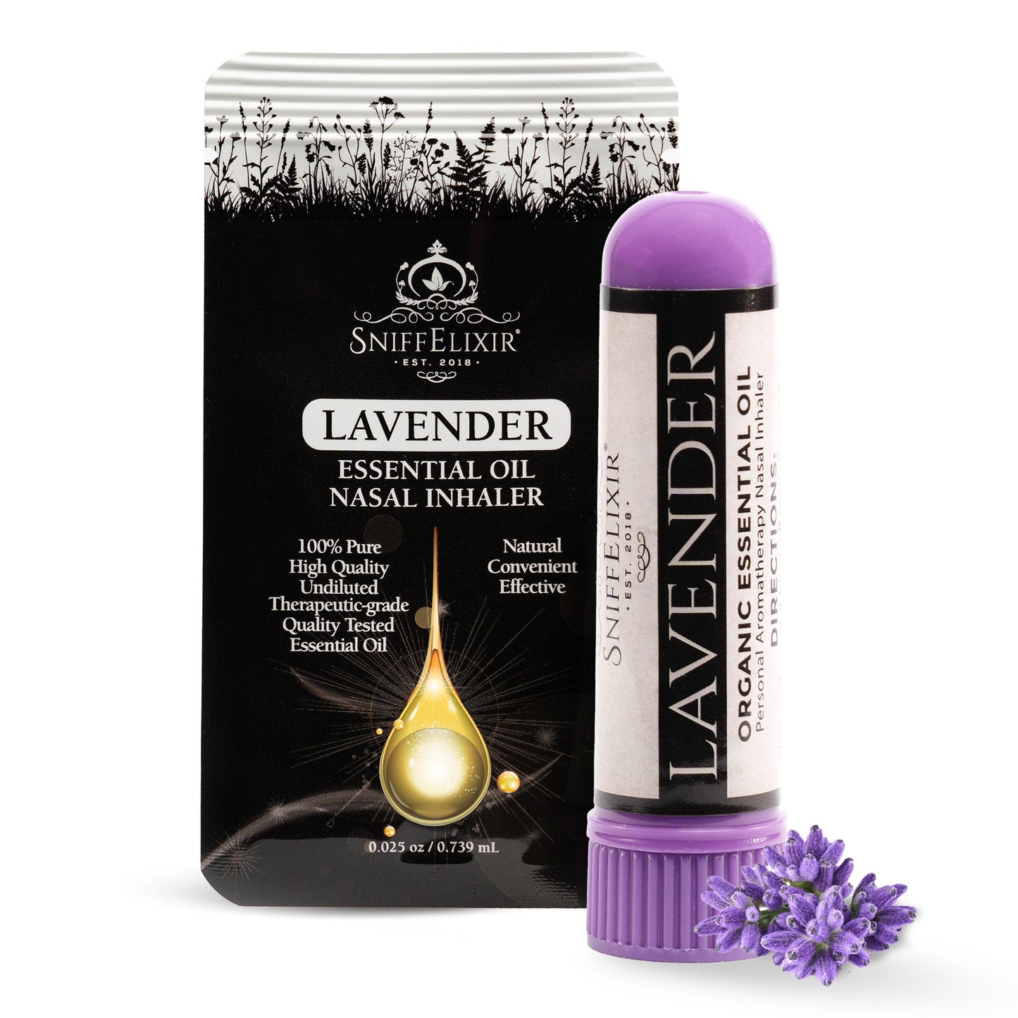 Lavender Aromatherapy Inhaler Nasal Stick