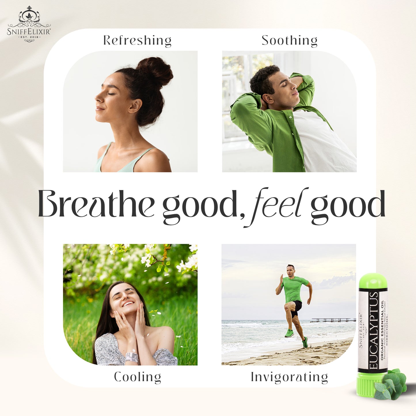Eucalyptus Aromatherapy Inhaler Nasal Stick